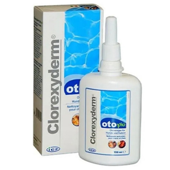 Clorexyderm Oto Piu solutie otica, caini si pisici, 150 ml